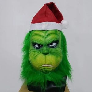 Adult Dr. Seuss Grinch Costume Mask Small